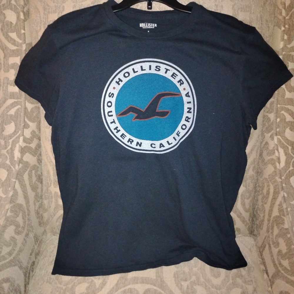 HOLLISTER= SOUTHERN CALIFORNIA= LONG SLEEVE= WOMEN'S NAVY BLUE= SIZE SMALL